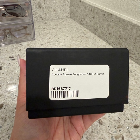 CHANEL Oversized Square Sunglasses in Dark Brown with Gradient Lenses main image 5